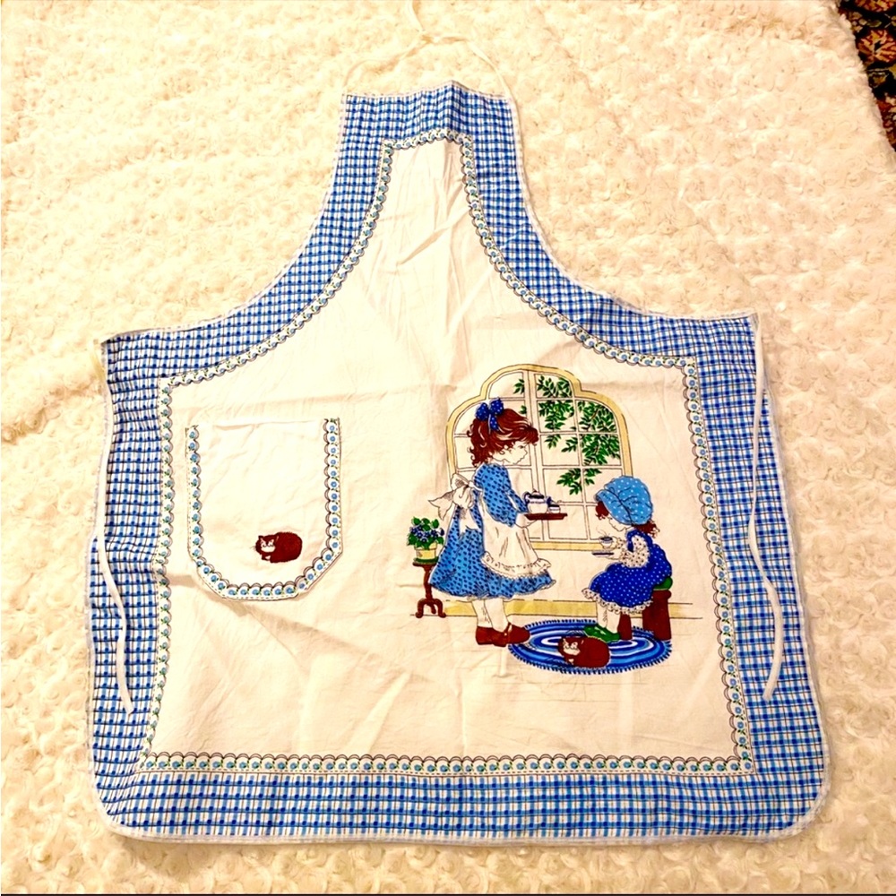 Vintage Kids Cooking Baking Apron with Pocket NEW